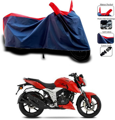 KEDIT Two Wheeler Cover for TVS(Apache RTR 160, Red)