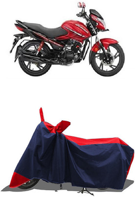 SUGASHRI Waterproof Two Wheeler Cover for Hero(Glamour i3s BS6, Red, Blue)