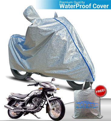 TEASN Waterproof Two Wheeler Cover for TVS(Fiero F2, Silver)