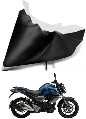 Variety Products Collection Waterproof Two Wheeler Cover for Yamaha(FZ S FI (V 2.0) BS6, White, Black)
