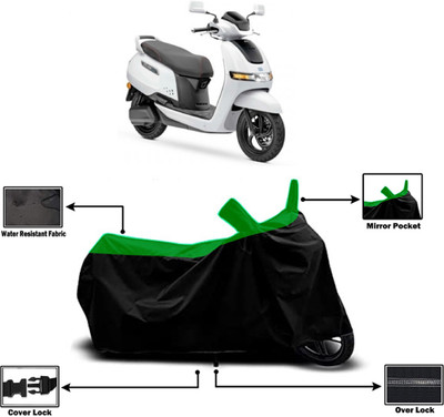 Amexride Two Wheeler Cover for TVS(iQube, Green)