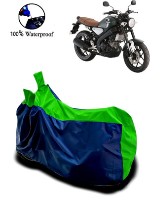 Autofly Waterproof Two Wheeler Cover for Yamaha(XSR155, Blue, Green)