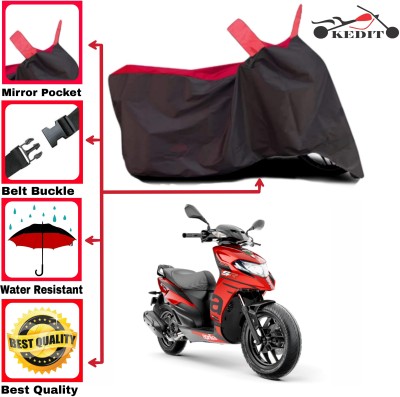 AASHTIK MART Two Wheeler Cover for Aprilia(SR 125, Red, Black)