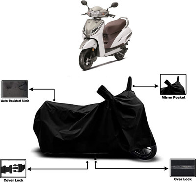 Amexride Two Wheeler Cover for Honda(Activa 5G, Black)