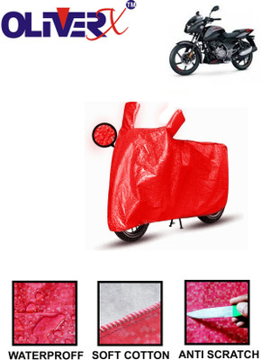 OliverX Waterproof Two Wheeler Cover for Bajaj(Pulsar 125 Neon, Red)