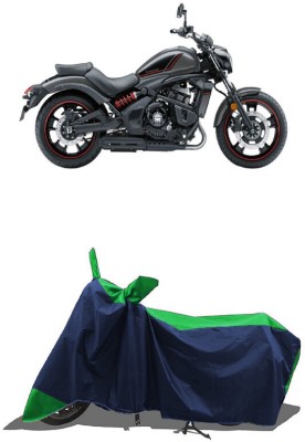 SUGASHRI Waterproof Two Wheeler Cover for Kawasaki(Vulcan S BS6, Green, Blue)