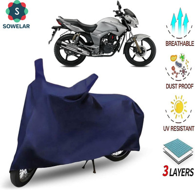 sowelar Waterproof Two Wheeler Cover for Hero(Hunk, Blue)