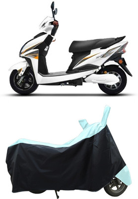 Coxtor Waterproof Two Wheeler Cover for Techo Electra(Raptor, White)