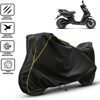 Shiv Kanha Waterproof Two Wheeler Cover for Ather(450 X, Black, Yellow)