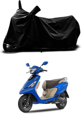 OliverX Waterproof Two Wheeler Cover for TVS(Zest, Black)