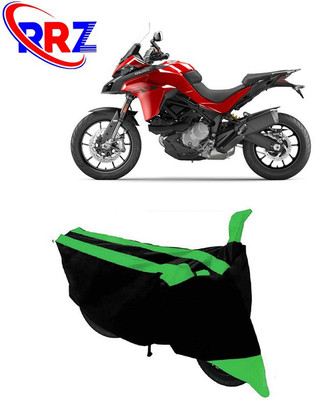 RRZ Waterproof Two Wheeler Cover for Ducati(Multistrada, Black, Green)