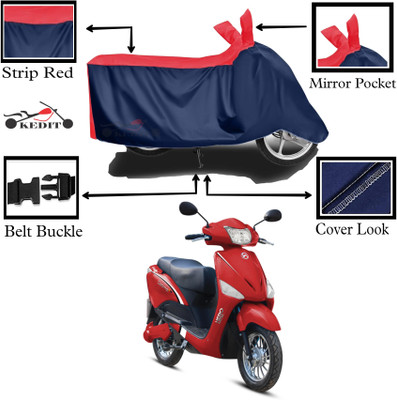 KEDIT Two Wheeler Cover for Hero(Electric Optima Li, Red, Blue)