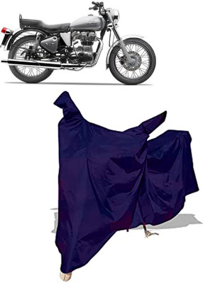 Amexride Two Wheeler Cover for Royal Enfield(Electra 5S, Blue)