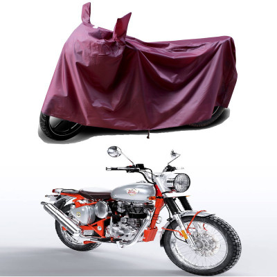 THE REAL ARV Waterproof Two Wheeler Cover for Royal Enfield(Bullet Trials 500, Maroon)