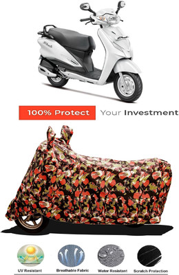 Amexride Two Wheeler Cover for Hero(Duet VX 110CC BS6, Multicolor)