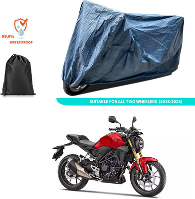 PAGORA Waterproof Two Wheeler Cover for Honda(CB300R, Blue)