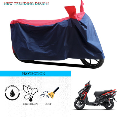 ANTHUB Waterproof Two Wheeler Cover for Honda(Grazia, Black, Red)