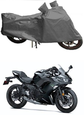 Ascension Two Wheeler Cover for Kawasaki(Ninja 650 BS6, Grey)