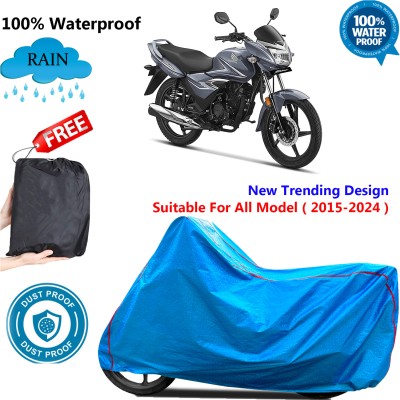 OliverX Waterproof Two Wheeler Cover for Honda(CB Shine, Blue)