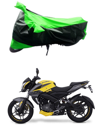 Mdstar Waterproof Two Wheeler Cover for Bajaj(Pulsar NS200, Green, Black)