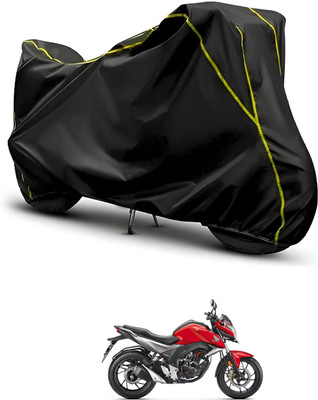 PAGORA Waterproof Two Wheeler Cover for Honda(CB Hornet 160, Black, Black)