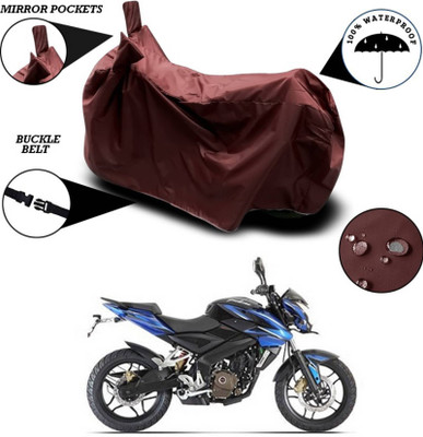 KEDIT Two Wheeler Cover for Bajaj(Pulsar 200 NS DTS-i, Maroon)