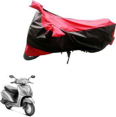 Mdstar Waterproof Two Wheeler Cover for Honda(Activa 3G, Black, Red)
