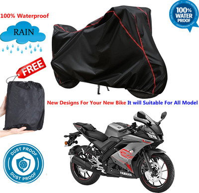 OliverX Waterproof Two Wheeler Cover for Yamaha(YZF R15 V3.0, Black)