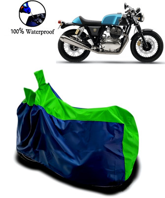 APNEK Waterproof Two Wheeler Cover for Royal Enfield(Continental GT 650, Green, Blue)
