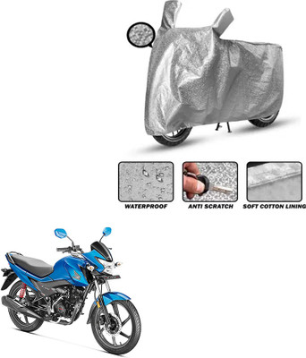FKOK Waterproof Two Wheeler Cover for Honda(Livo, Silver)