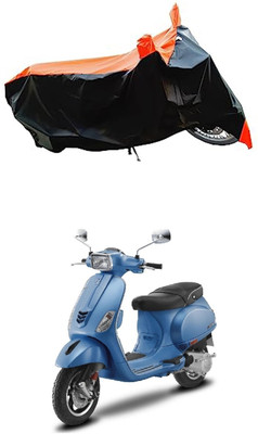 VESMEI Two Wheeler Cover for Vespa(SXL 150 BS6, Orange)