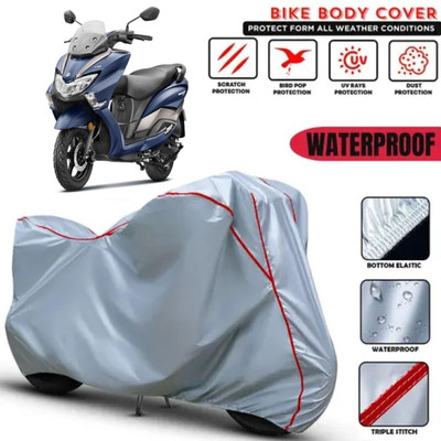 Shiv Kanha Waterproof Two Wheeler Cover for Suzuki(Burgman Street, Silver)