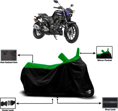 Amexride Two Wheeler Cover for Yamaha(FZ25 BS6, Green)