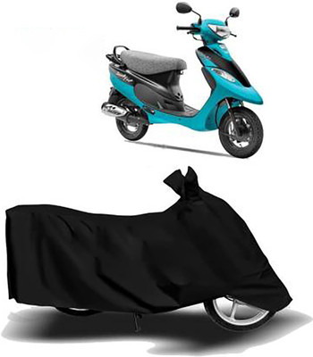 starmick Waterproof Two Wheeler Cover for TVS(Scooty, Black)