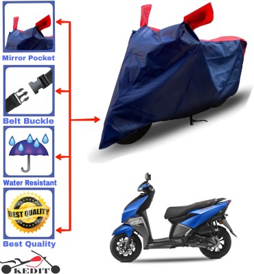 KEDIT Two Wheeler Cover for TVS(NTORQ, Red, Blue)