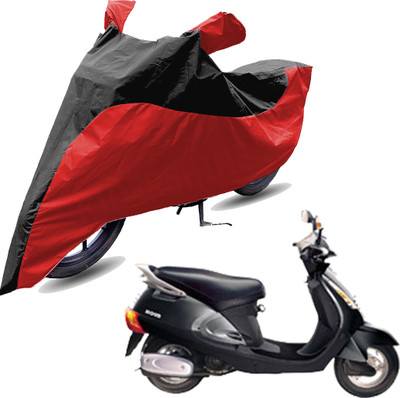 RiderShine Two Wheeler Cover for Kinetic(Nova EX, Red, Black)