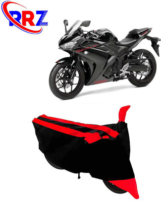 AutoGalaxy Waterproof Two Wheeler Cover for Yamaha(YZF R3, Black, Red)