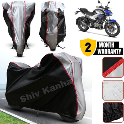 Shiv Kanha Waterproof Two Wheeler Cover for Hero(Xtreme, Black, Silver)