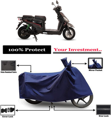 Amexride Two Wheeler Cover for Hero(Electric NYX HX, Blue)