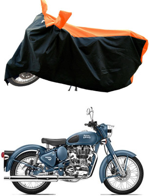 AESTRYD Two Wheeler Cover for Royal Enfield(Classic Squadron BS6, Orange)