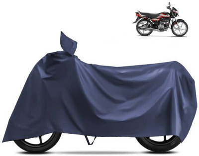 RAAMKM Two Wheeler Cover for Hero(HF Deluxe i3s, Blue)