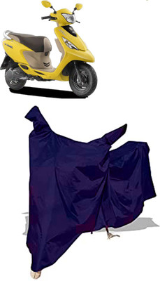 Amexride Two Wheeler Cover for TVS(Scooty Zest 110, Blue)