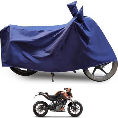 Auto Hub Two Wheeler Cover for KTM(Duke 200, Blue)