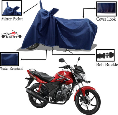 KEDIT Two Wheeler Cover for Honda(CB 500, Blue)