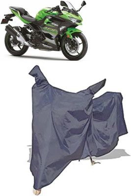 Amexride Two Wheeler Cover for Kawasaki(Ninja 400, Grey)