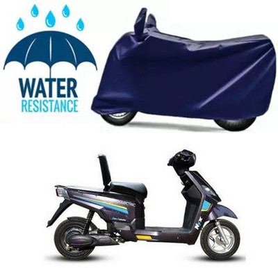 Mdstar Waterproof Two Wheeler Cover for Hero(Electric NYX, Blue)
