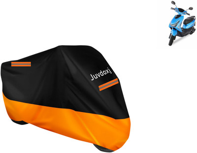 Juvdoxj Waterproof Two Wheeler Cover for Ampere(Reo Elite, Orange)