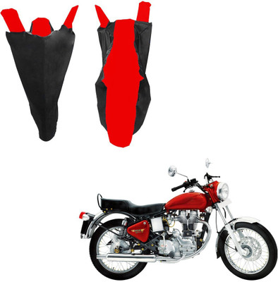 RiderShine Two Wheeler Cover for Royal Enfield(Electra 5S, Black, Red)