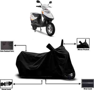 Amexride Two Wheeler Cover for Hero Electric(Electric Flash BS6, Black)
