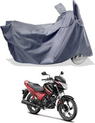 Amexride Two Wheeler Cover for Hero(Glamour Programmed FI, Grey)